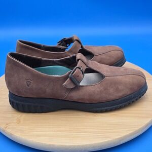 Supremes By Softspots‎ Comfort Brown Leather Mary Jane Style Shoes Womens 6B EUC